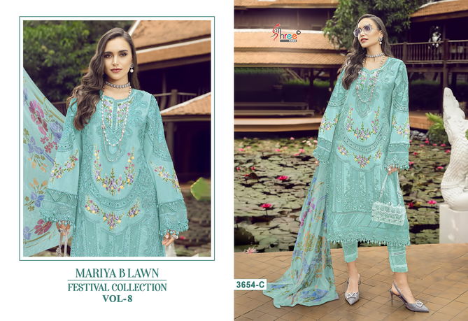 Mariya B Lawn Festival Collection Vol 8 By Shree Cotton Pakistani Suits Wholesalers In Delhi
